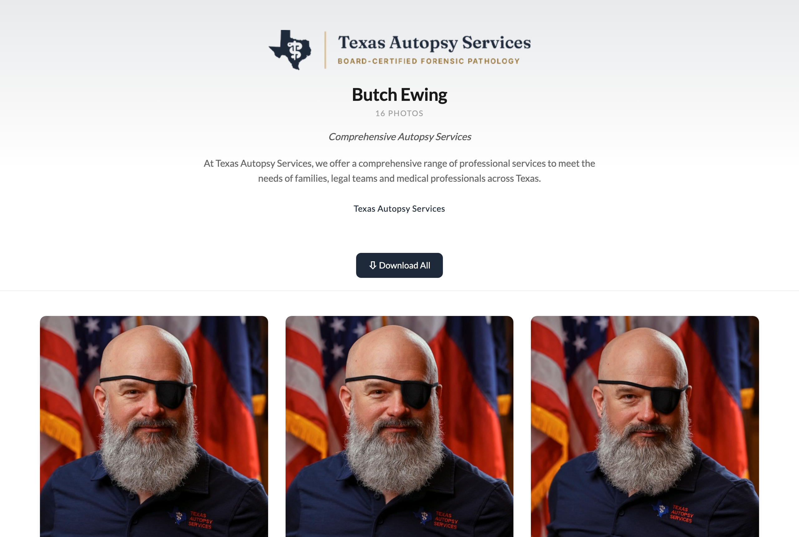Branded attendee gallery delivered by email minutes after the shoot